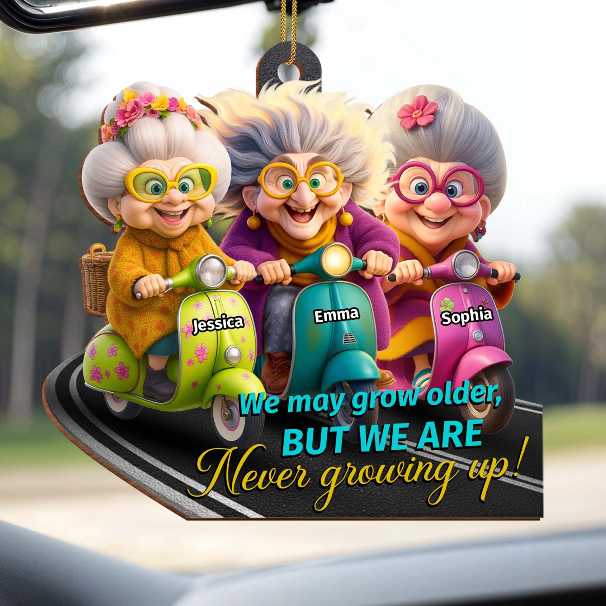 We May Grow Older But We Are Never Growing Up, Older Women, Scooters