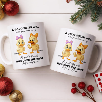 A Good Sister Will Wipe Your Tears Away With Cartoon Ducks