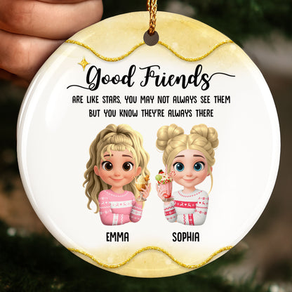 Good Friends Are Like Stars, Girls With Christmas Sweaters