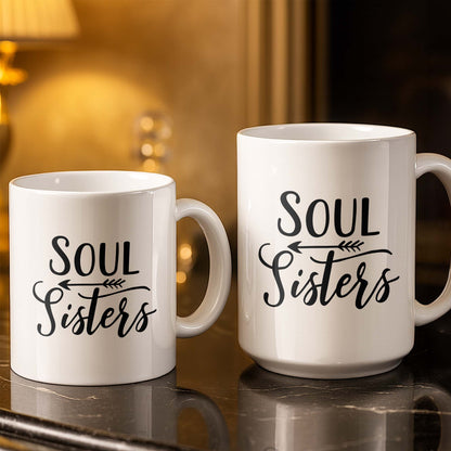 Soul Sisters With Two Women And Nature Background