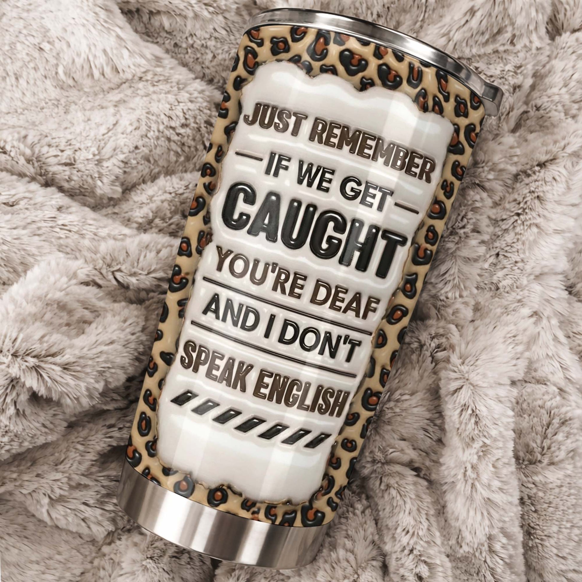 Partners In Crime, Just Remember If We Get Caught, Cartoon Characters, Leopard Print