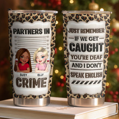 Partners In Crime, Just Remember If We Get Caught, Cartoon Characters, Leopard Print