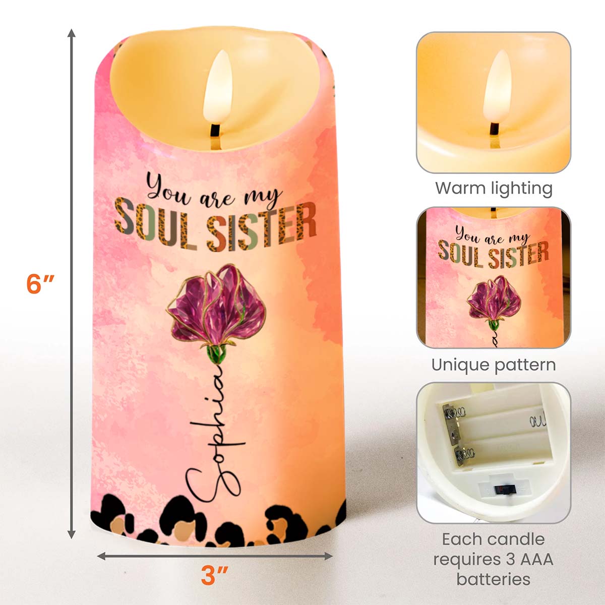 You Are My Soul Sister, To My Bestie, Paws And Flower