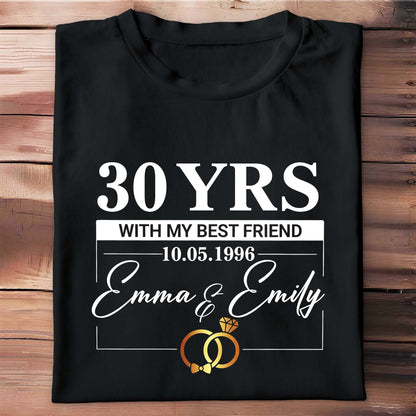 With My Best Friend, Rings And Elegant Script