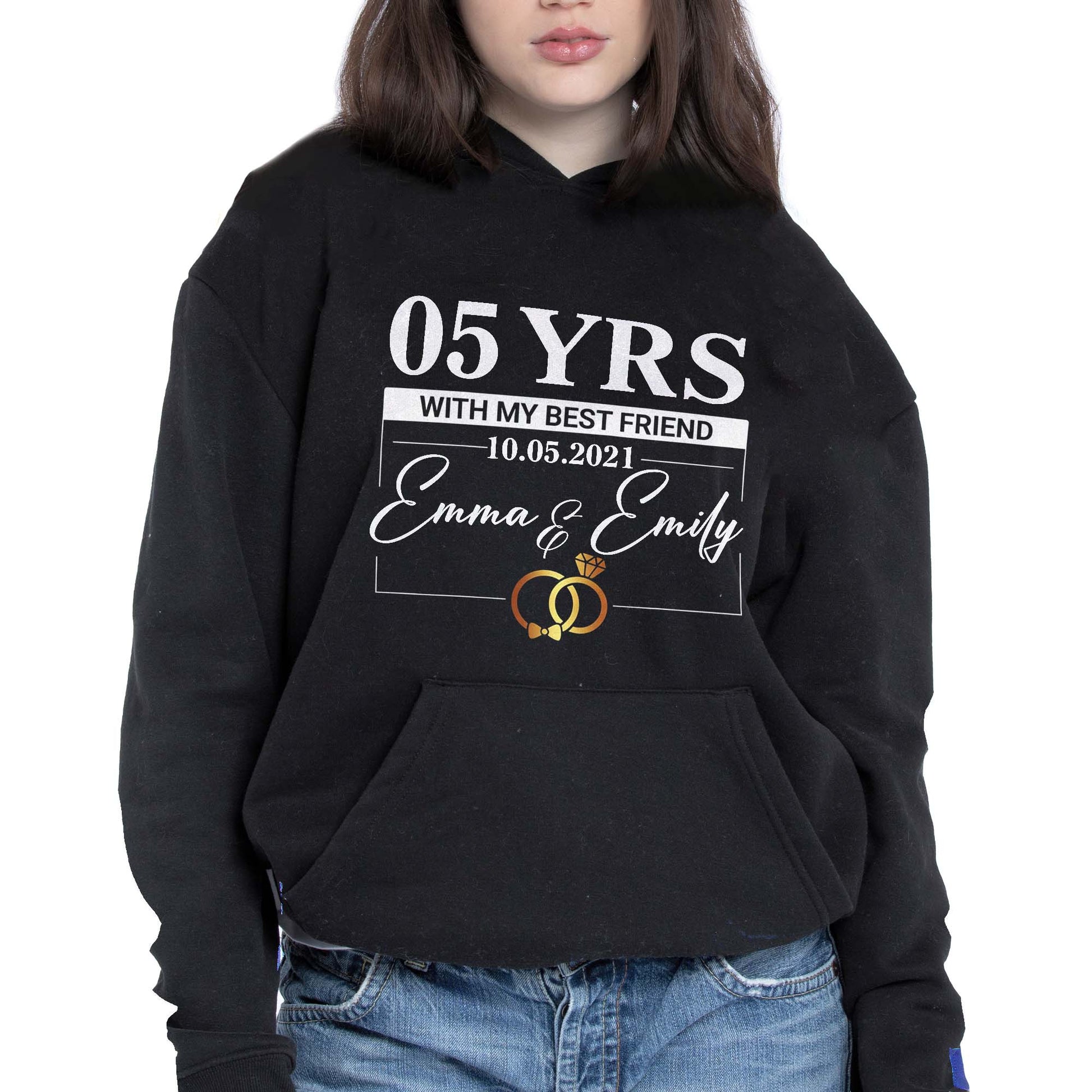 With My Best Friend, Rings And Elegant Script