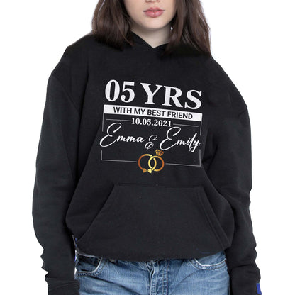 With My Best Friend, Rings And Elegant Script