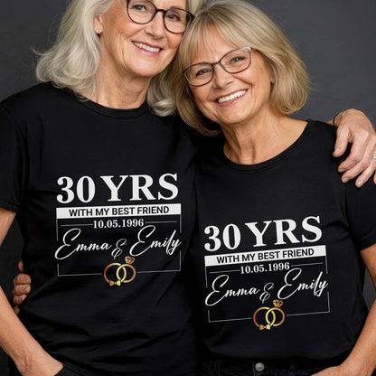 With My Best Friend, Rings And Elegant Script