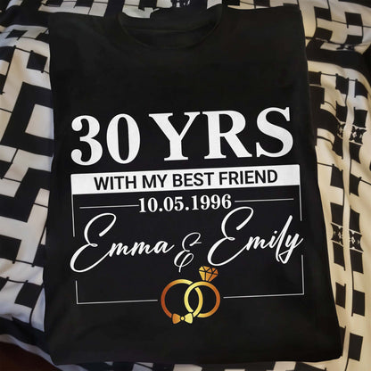 With My Best Friend, Rings And Elegant Script