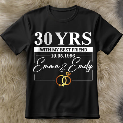 With My Best Friend, Rings And Elegant Script