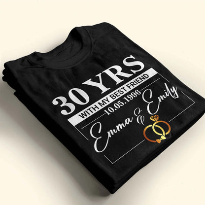 With My Best Friend, Rings And Elegant Script