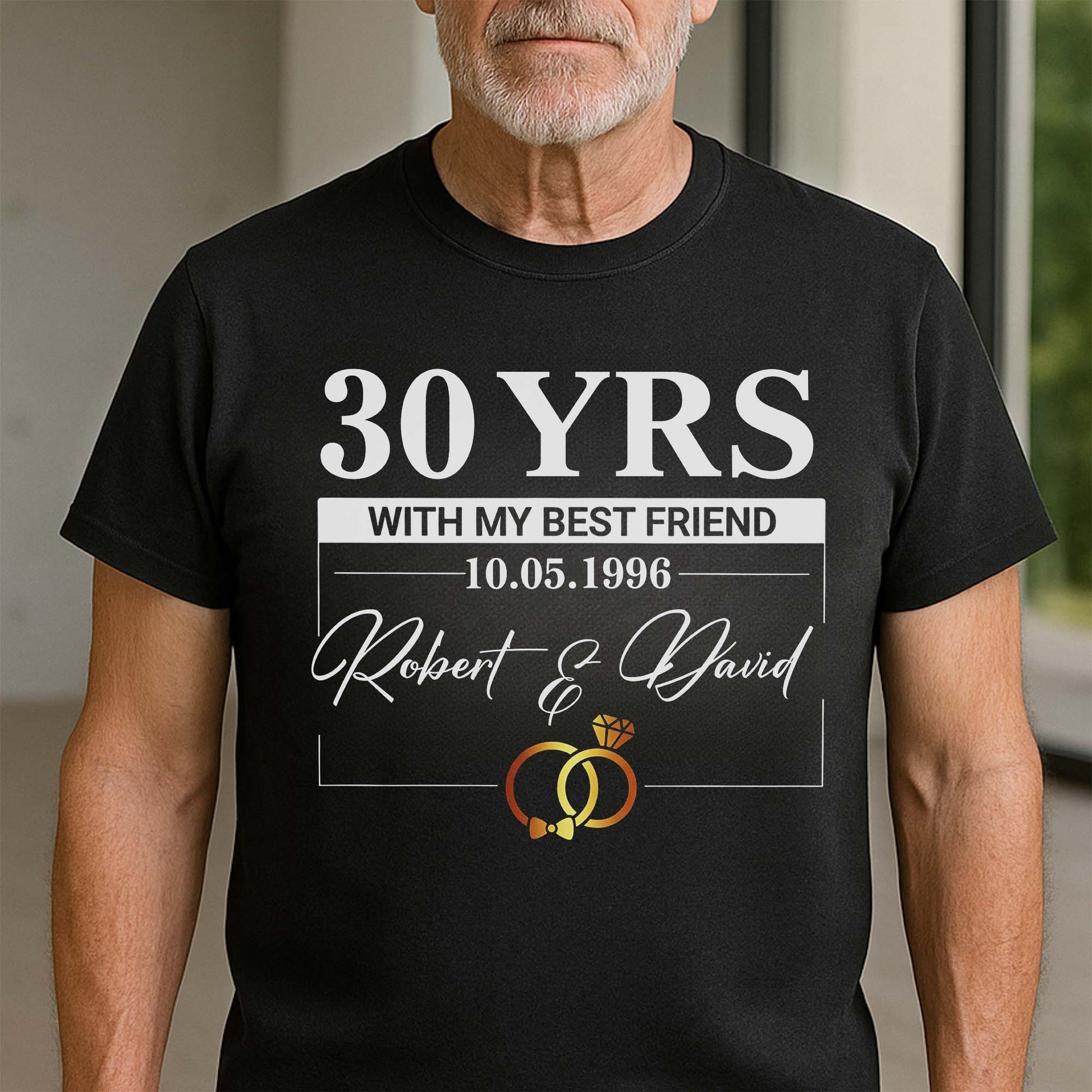 With My Best Friend, Rings And Elegant Script