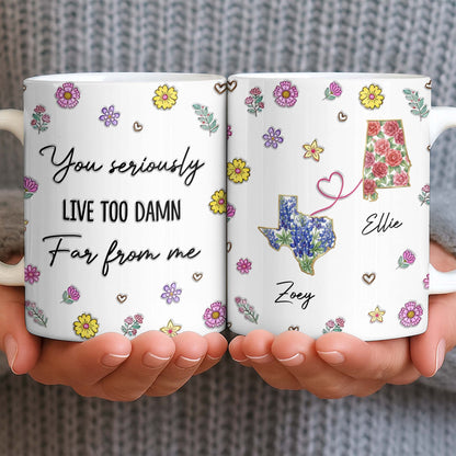 You Seriously Live Too Damn Far From Me, Flowers And Heart