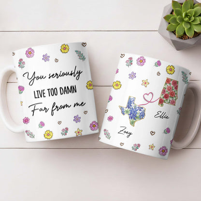 You Seriously Live Too Damn Far From Me, Flowers And Heart