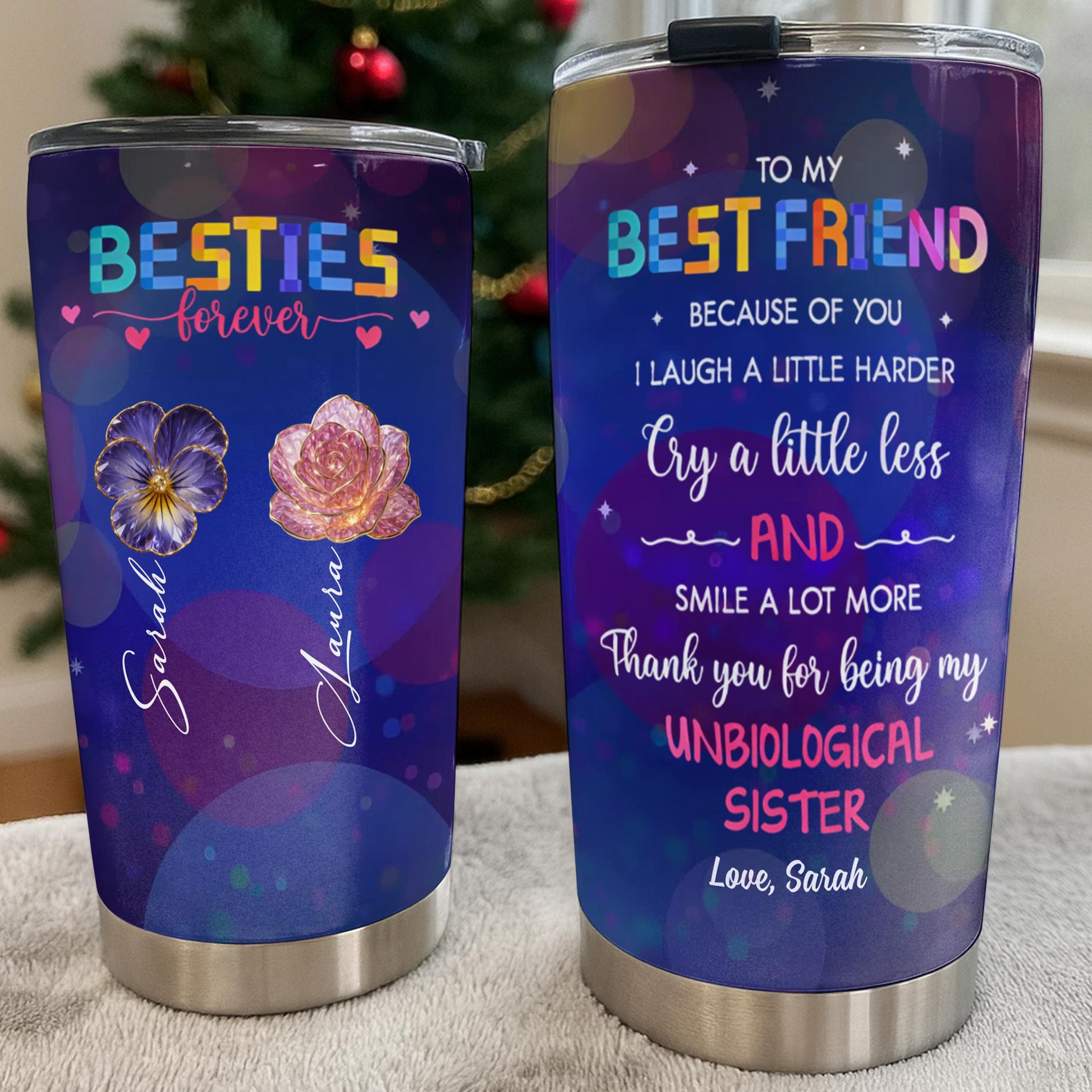 To My Best Friend, Flowers, Hearts, And Stars