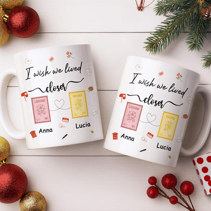 I Wish We Lived Closer With Post Stamp Design