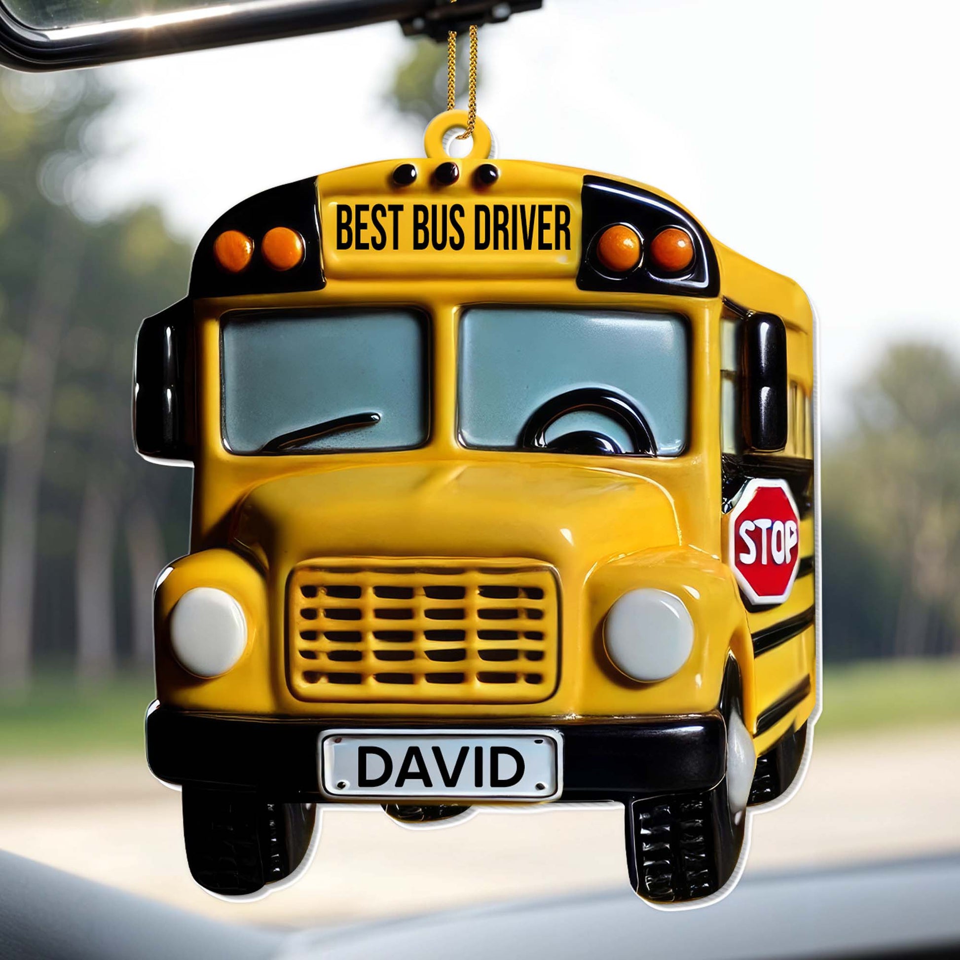 Best Bus Driver School Bus Ornament