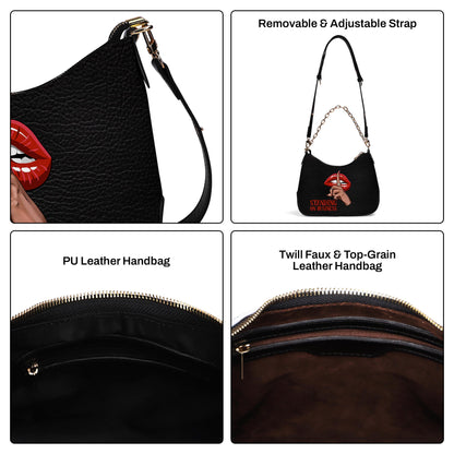 Standing On Business - Personalized Custom Chain Crossbody Handbag - BUSINESS01CH