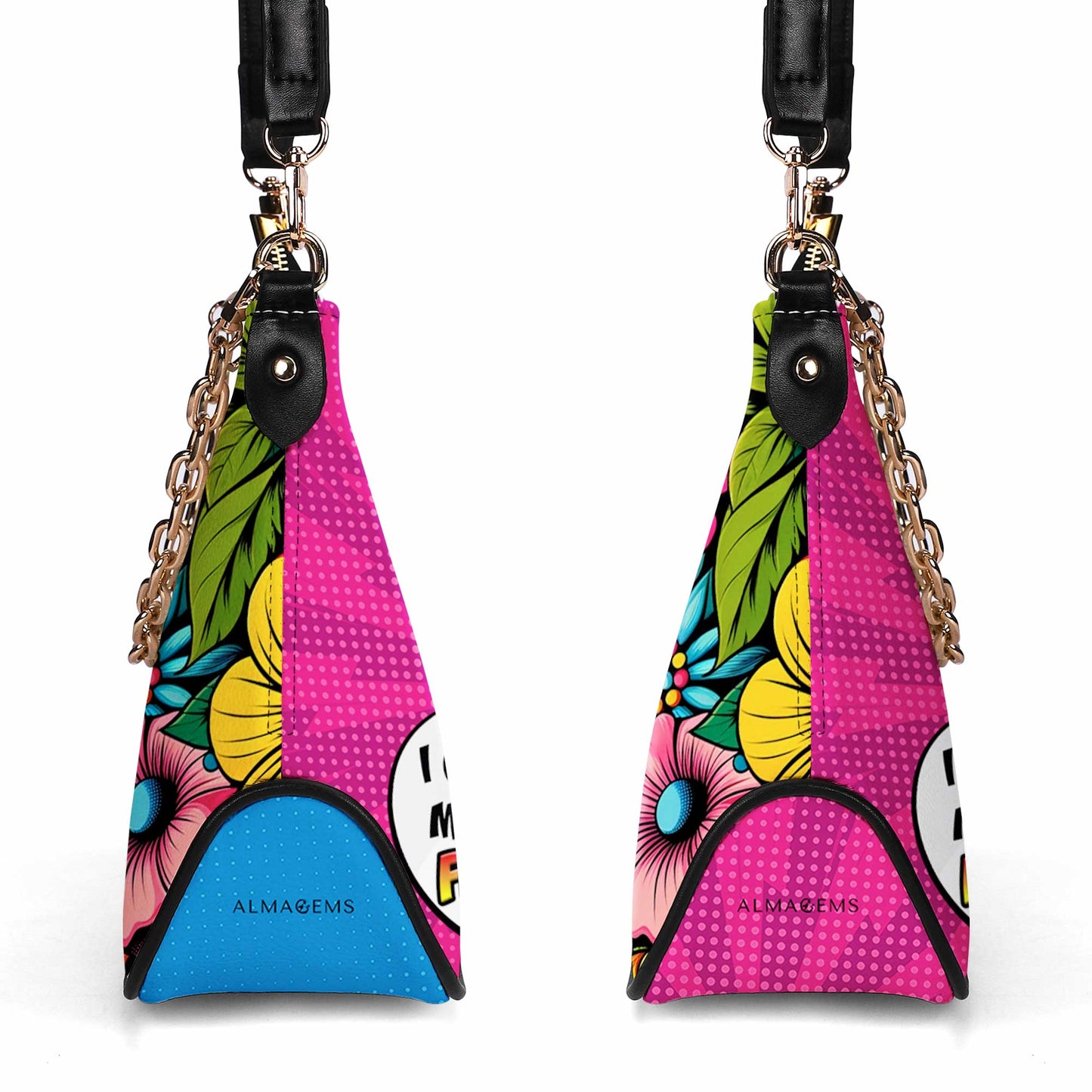 Puedo comprarme flores - Bolso bandolera con cadena personalizado - BUYF06CH