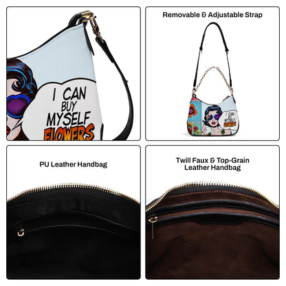 Puedo comprarme flores - Bolso bandolera con cadena personalizado - BUYFCH
