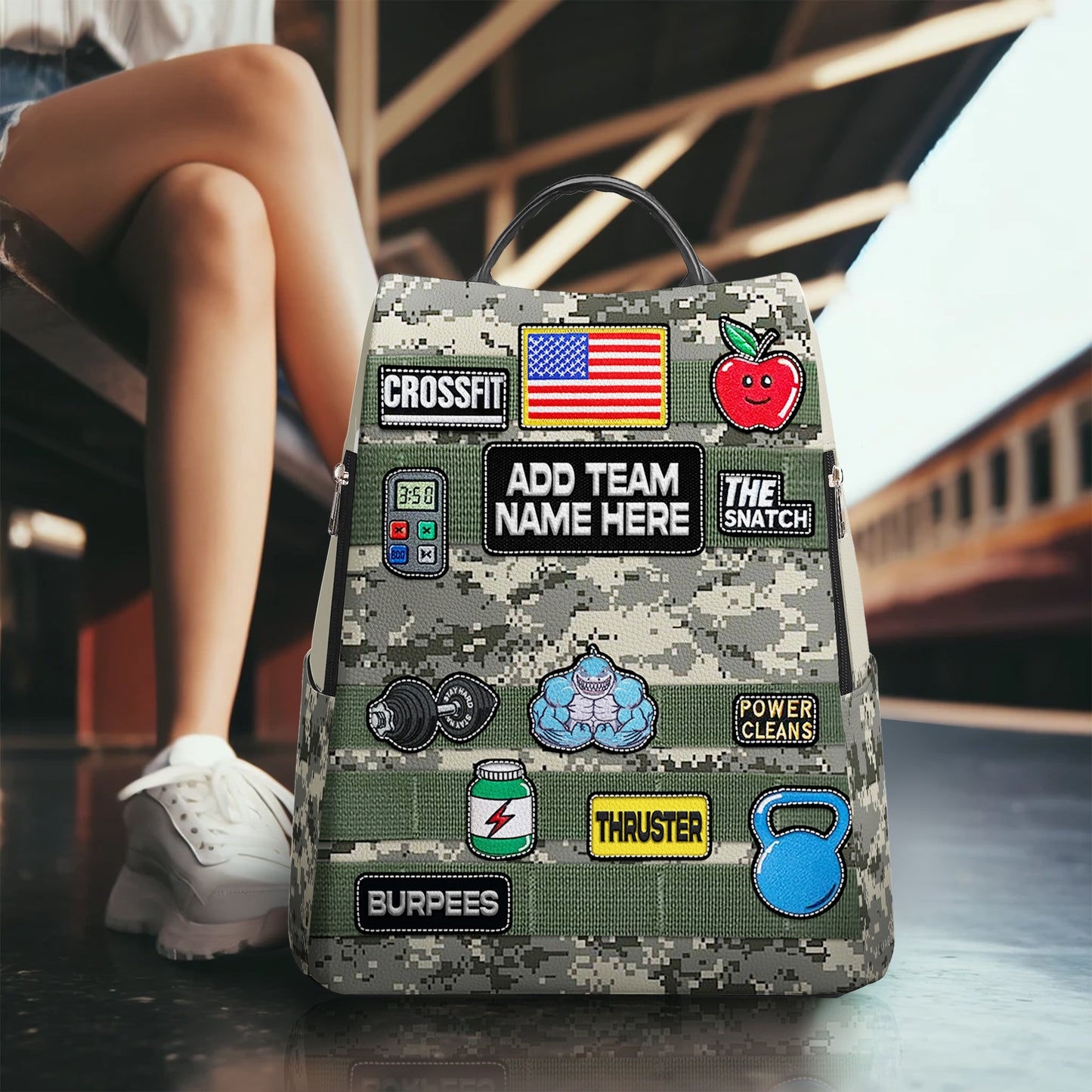 CROSSFIT - Personalized Custom Leather BackPack - BP_FN27