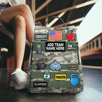 CROSSFIT - Personalized Custom Leather BackPack - BP_FN27
