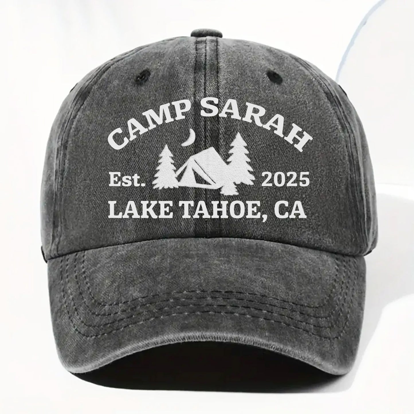 Camp Sarah, Est. Lake Tahoe, Tent And Trees Design