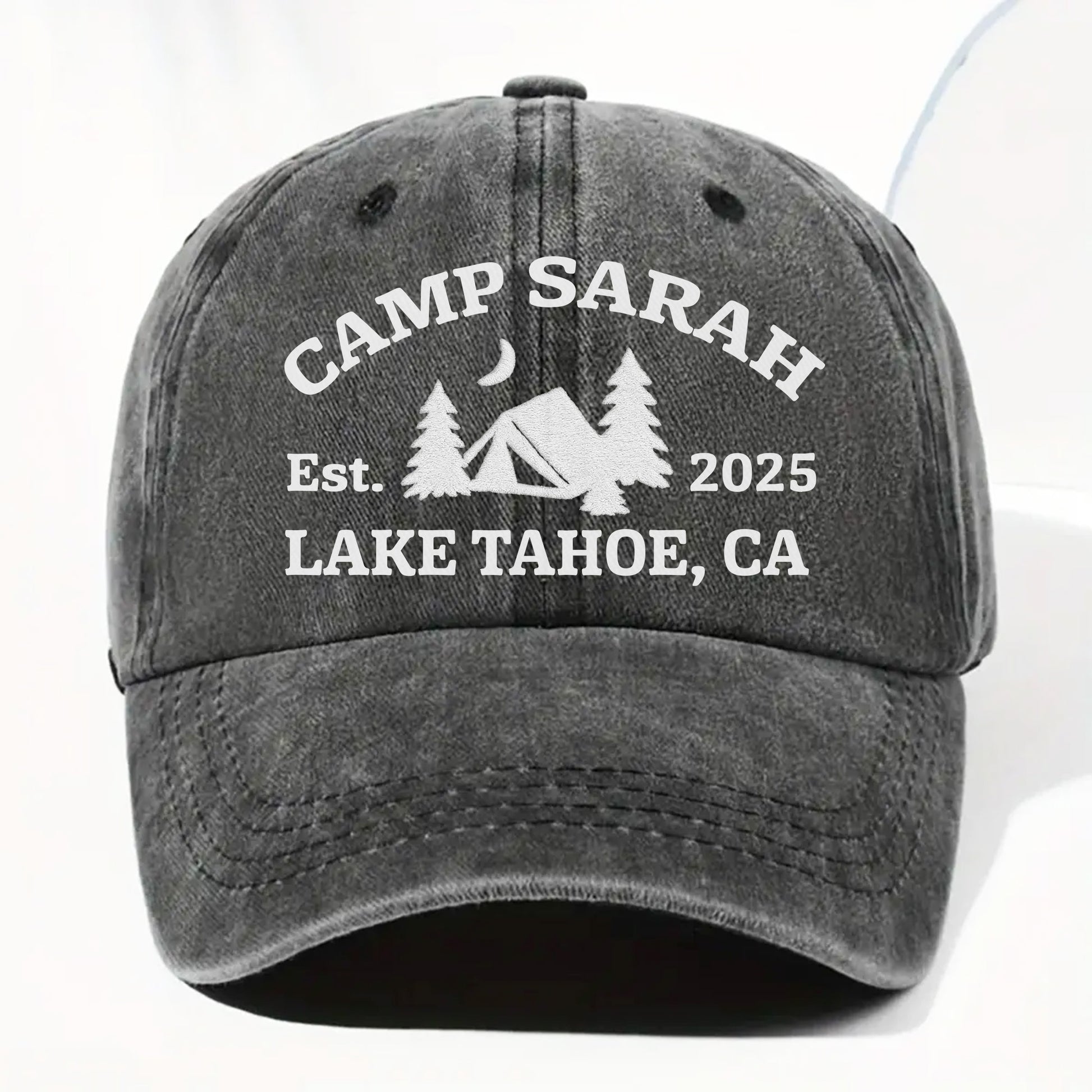 Camp Sarah, Est. Lake Tahoe, Tent And Trees Design