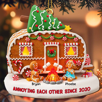 Annoying Each Other Since Gingerbread House Christmas Ornament