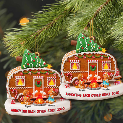 Annoying Each Other Since Gingerbread House Christmas Ornament