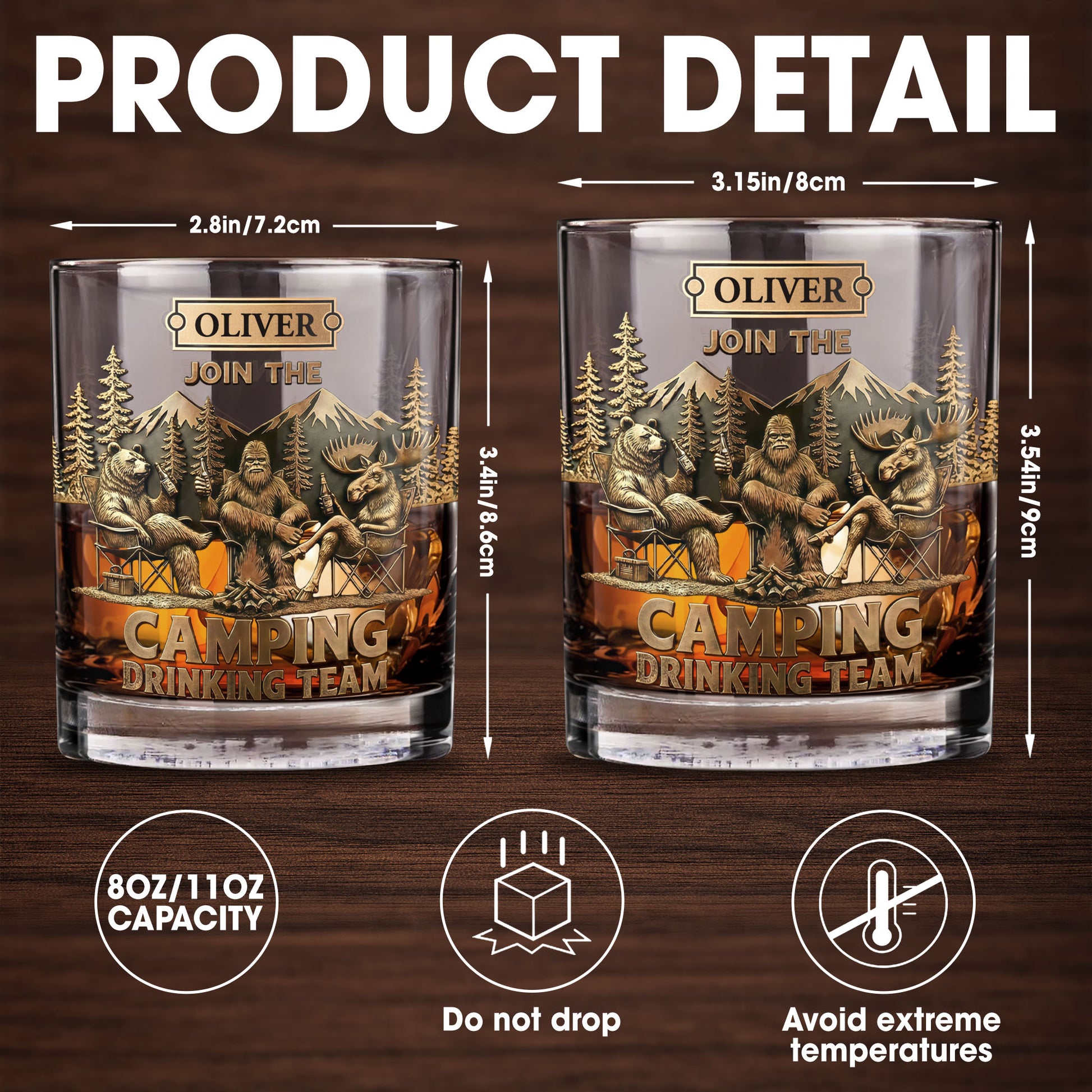 Join The Camping Drinking Team, Bigfoot and Bear Design