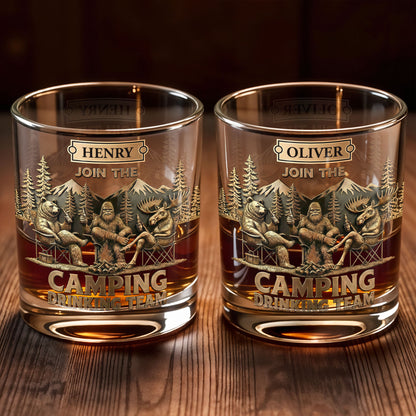 Join The Camping Drinking Team, Bigfoot and Bear Design