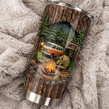 Gather Around The Fire, Campfire and Vintage Van Design