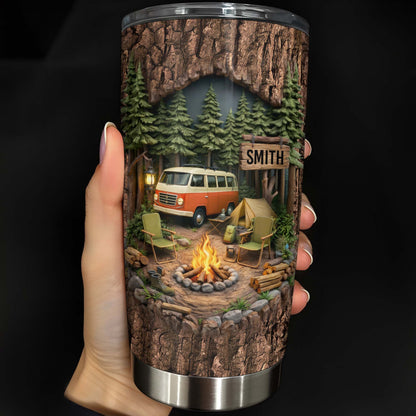 Gather Around The Fire, Campfire and Vintage Van Design