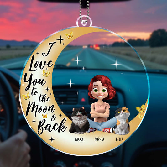 I Love You To The Moon & Back With Moon And Butterflies