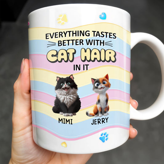 Everything Tastes Better With Cat Hair In It, Cats and Paw Prints
