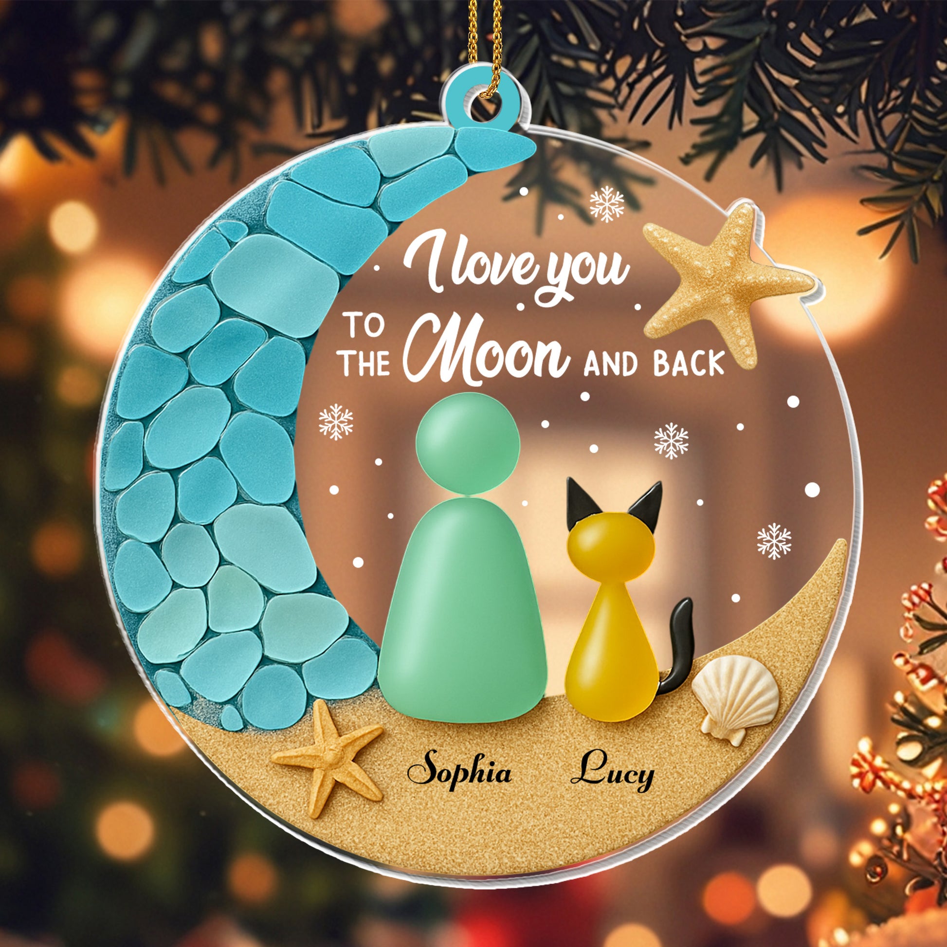 I Love You To The Moon And Back With Moon And Stars