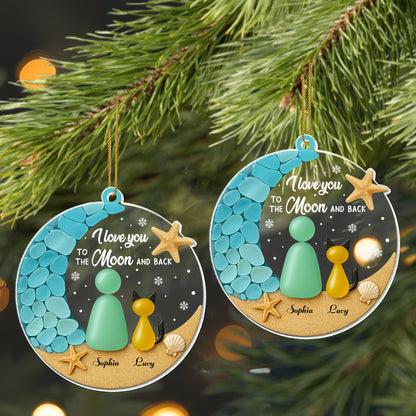 I Love You To The Moon And Back With Moon And Stars