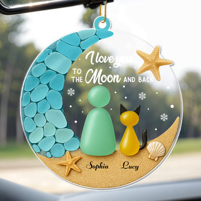 I Love You To The Moon And Back With Moon And Stars