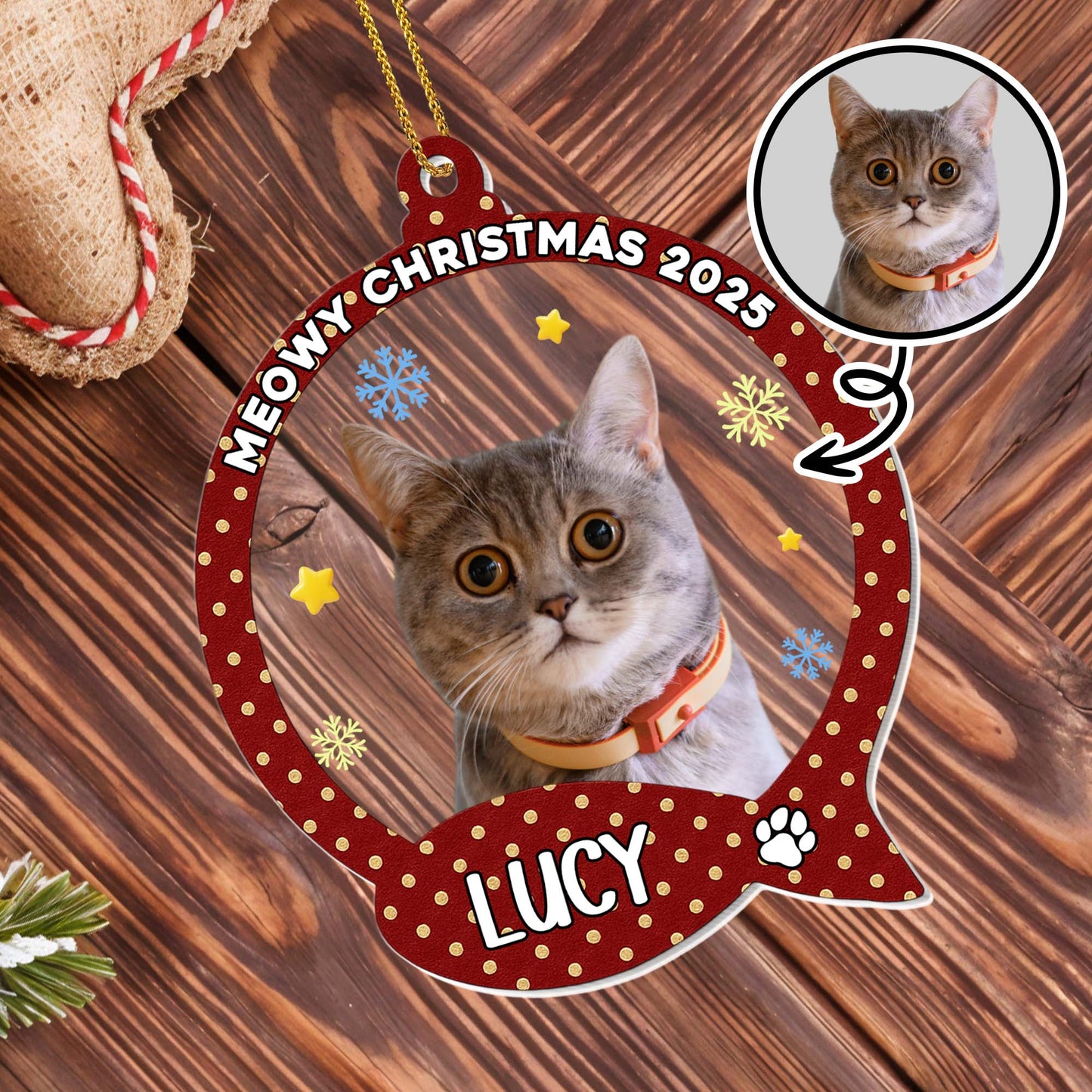 Meowy Christmas, Cute Cat With Speech Bubble