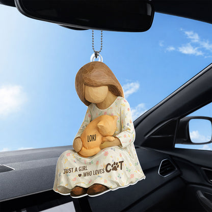 Just A Girl Who Loves Cats Ornament