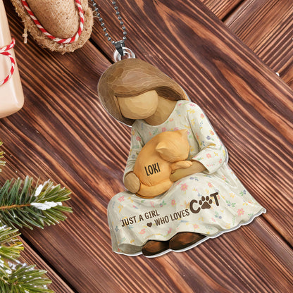 Just A Girl Who Loves Cats Ornament