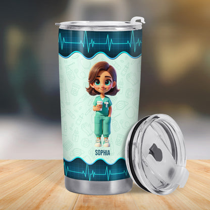 Educated Drug Dealer Nurse Life Tumbler With Medical Symbols - Personalized Custom Stainless Steel Tumbler 20oz 30oz - COL018_TB