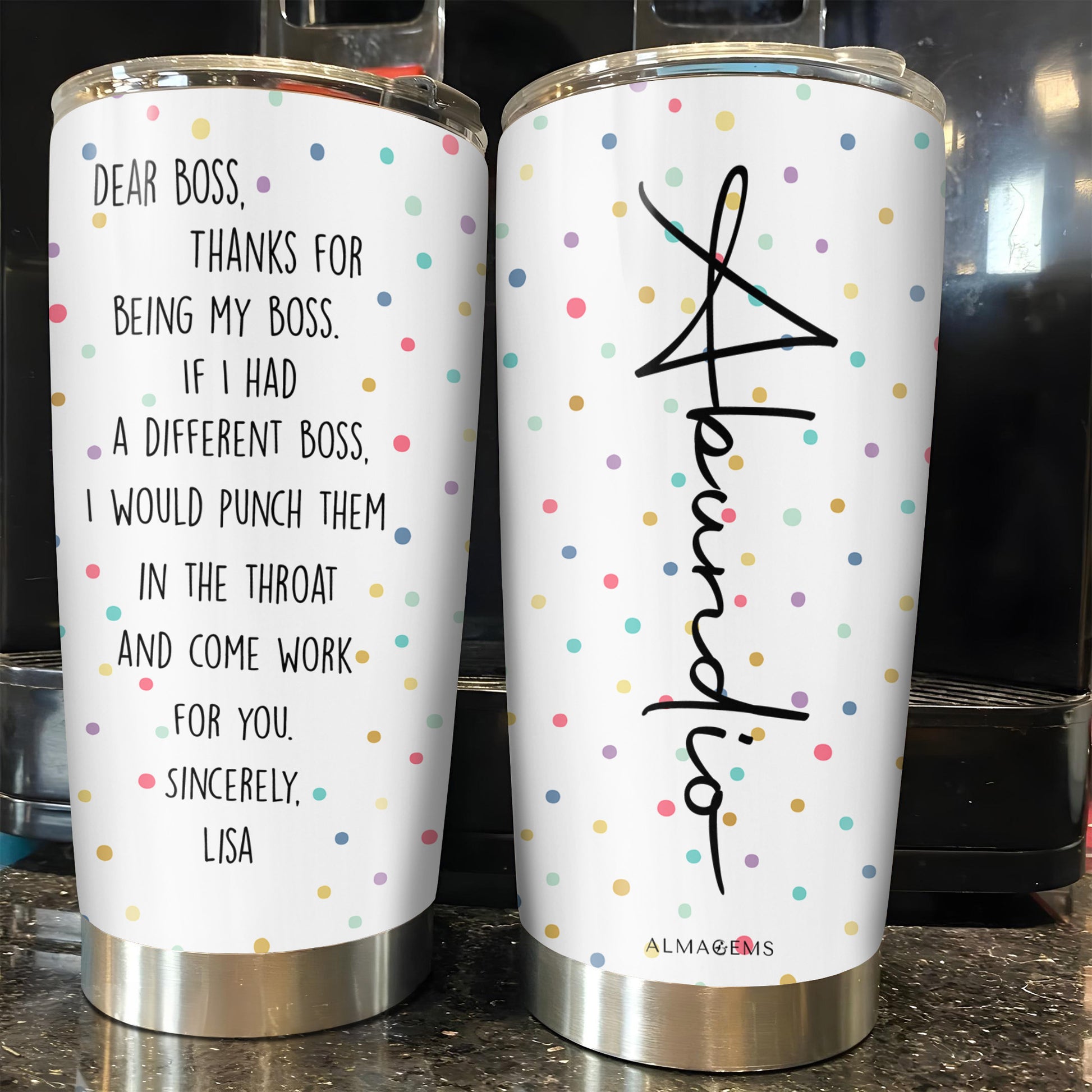 Appreciation Message For Boss Featuring DNA Helix