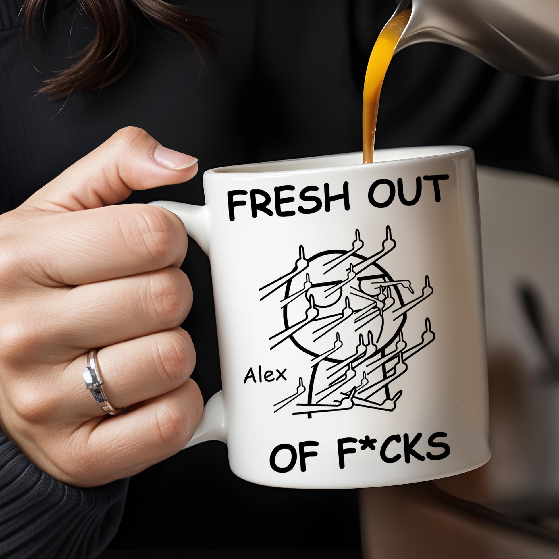 Fresh Out Of Cares Scribble Art Design