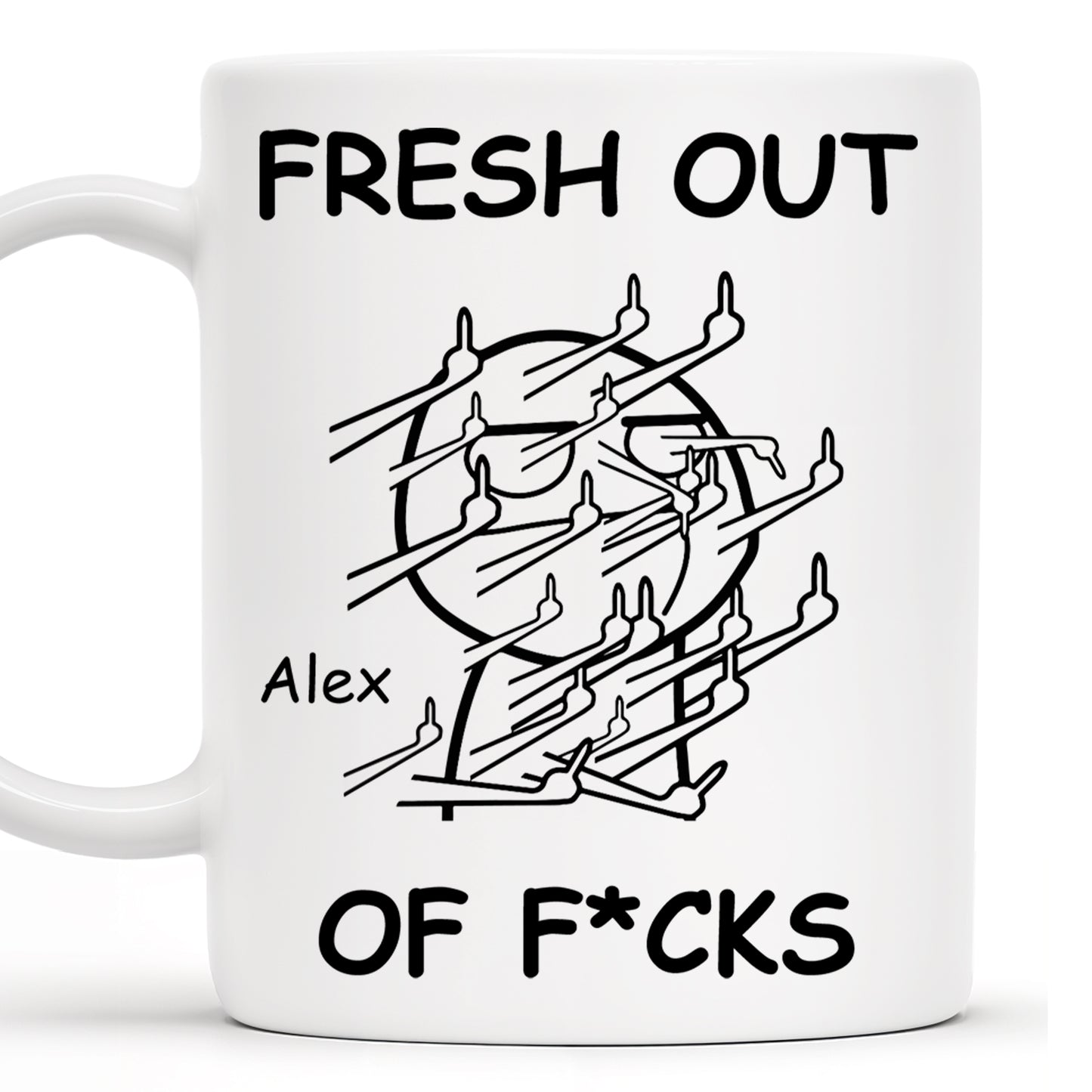 Fresh Out Of Cares Scribble Art Design