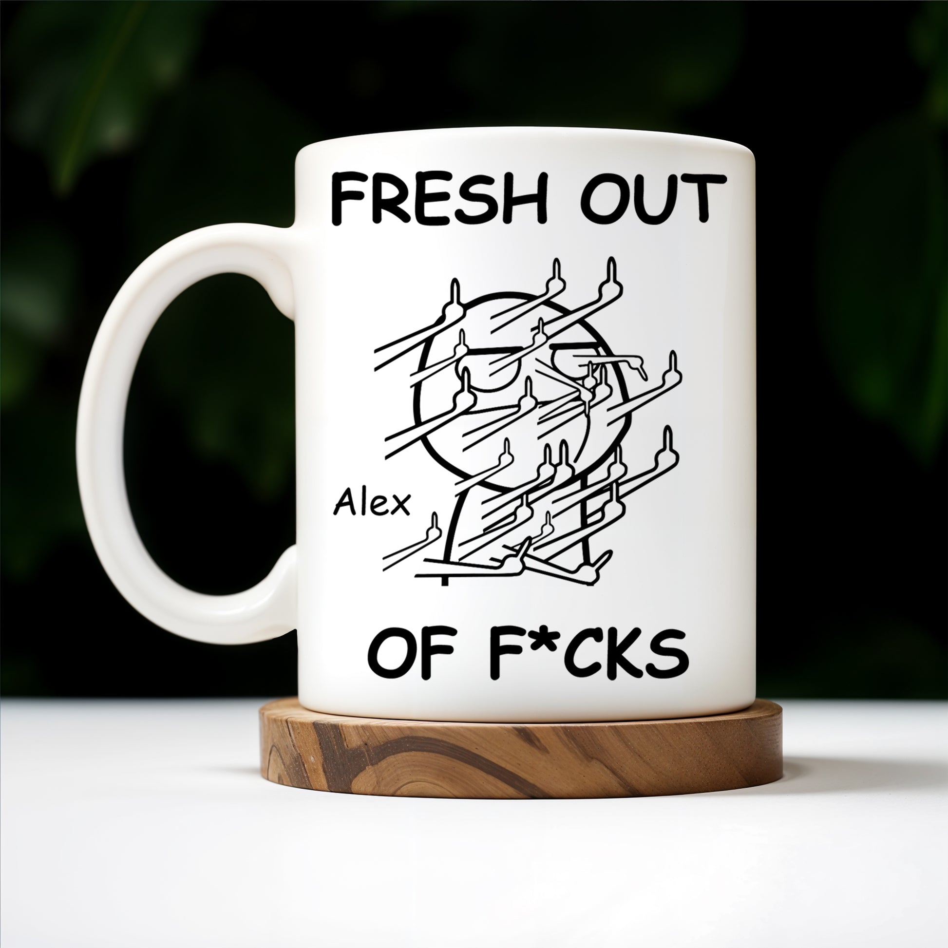 Fresh Out Of Cares Scribble Art Design