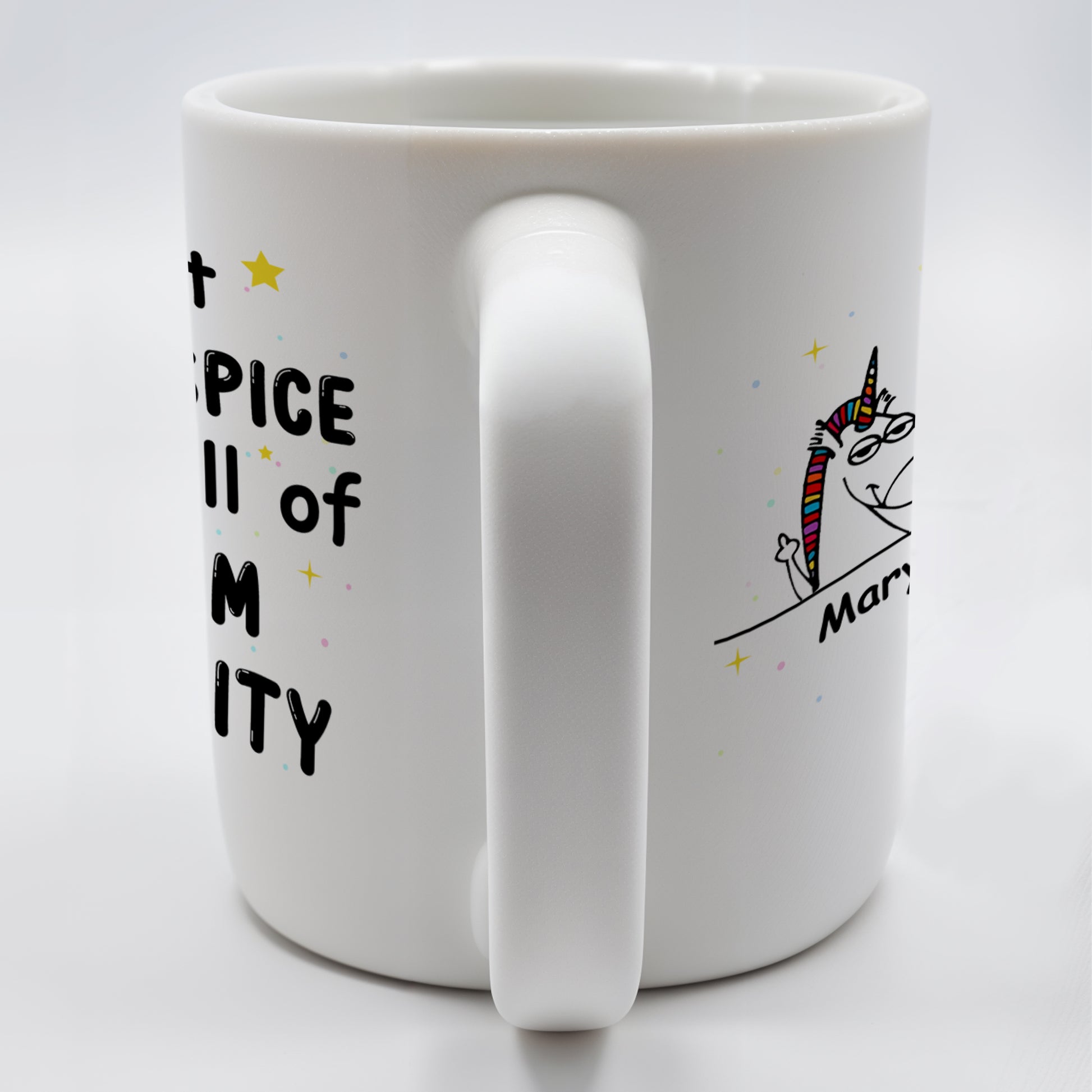 Forget Sugar & Spice Mug Featuring Unicorns & Stars