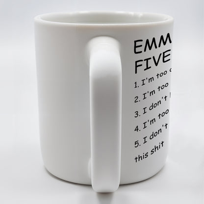 Five Moods Mug For Friends Who Are Always Over It