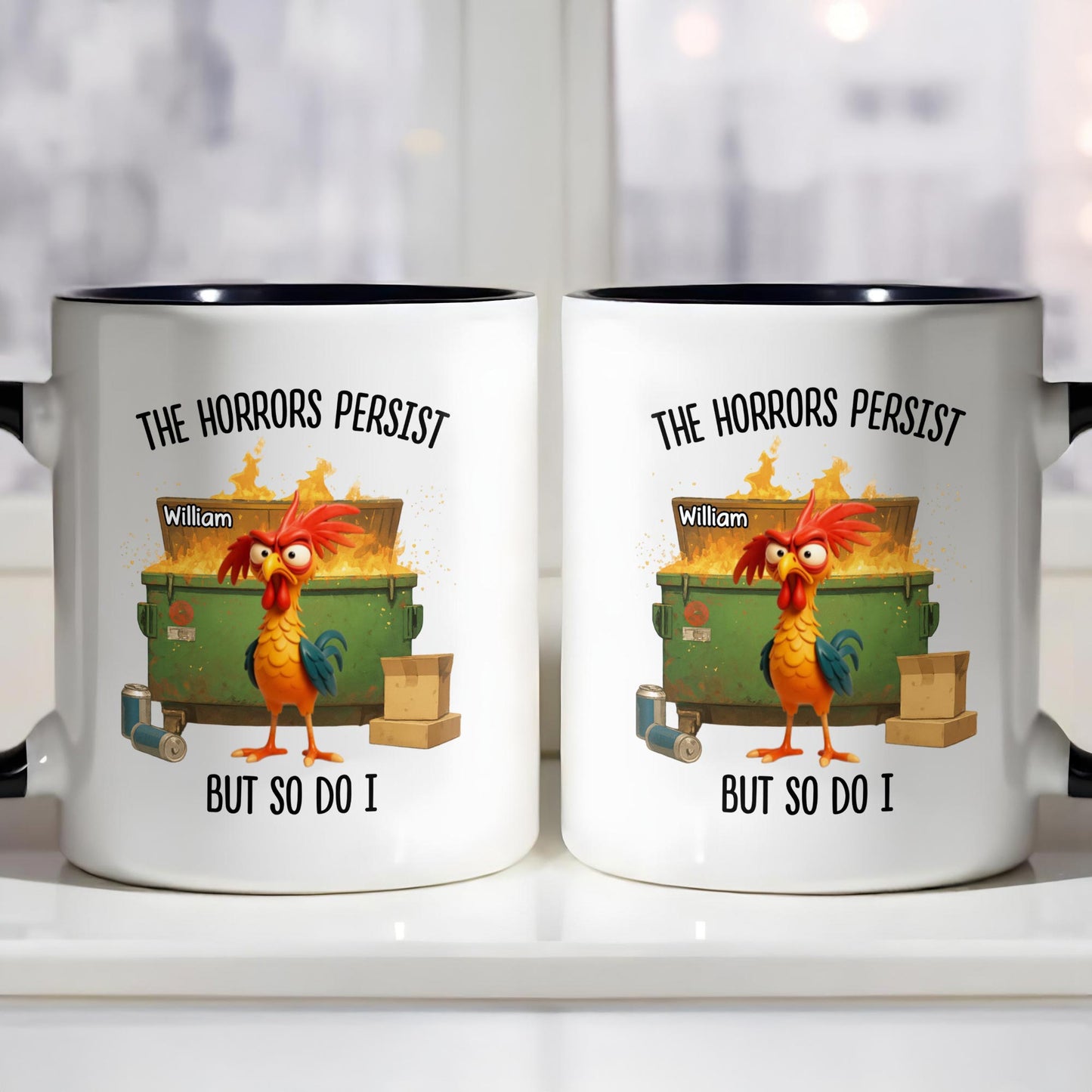 The Horrors Persist But So Do I, Rooster And Suitcase