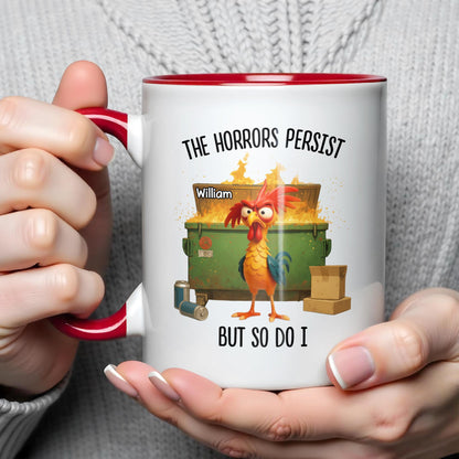 The Horrors Persist But So Do I, Rooster And Suitcase